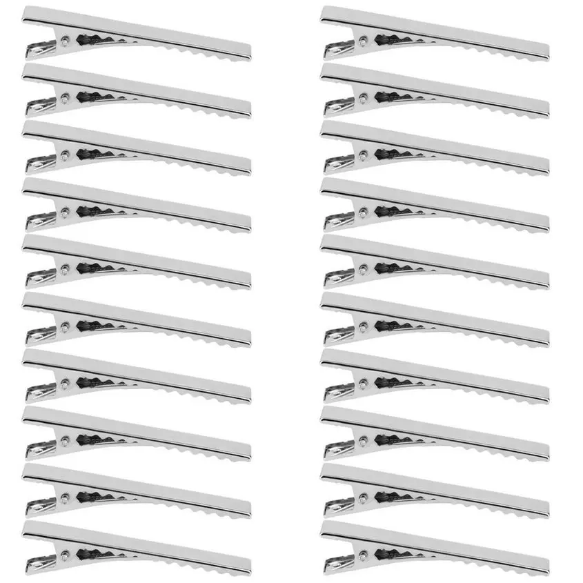 20pcs/Set Metal 55mm Crocodile Alligator Teeth Clips Hair Bows Pinch DIY Accessories Jewelry For Making Custom Hair Clips
20pcs/Set Metal 55mm Crocodile Alligator Teeth Clips Hair Bows Pinch DIY Accessories Jewelry For Making Custom Hair Clips