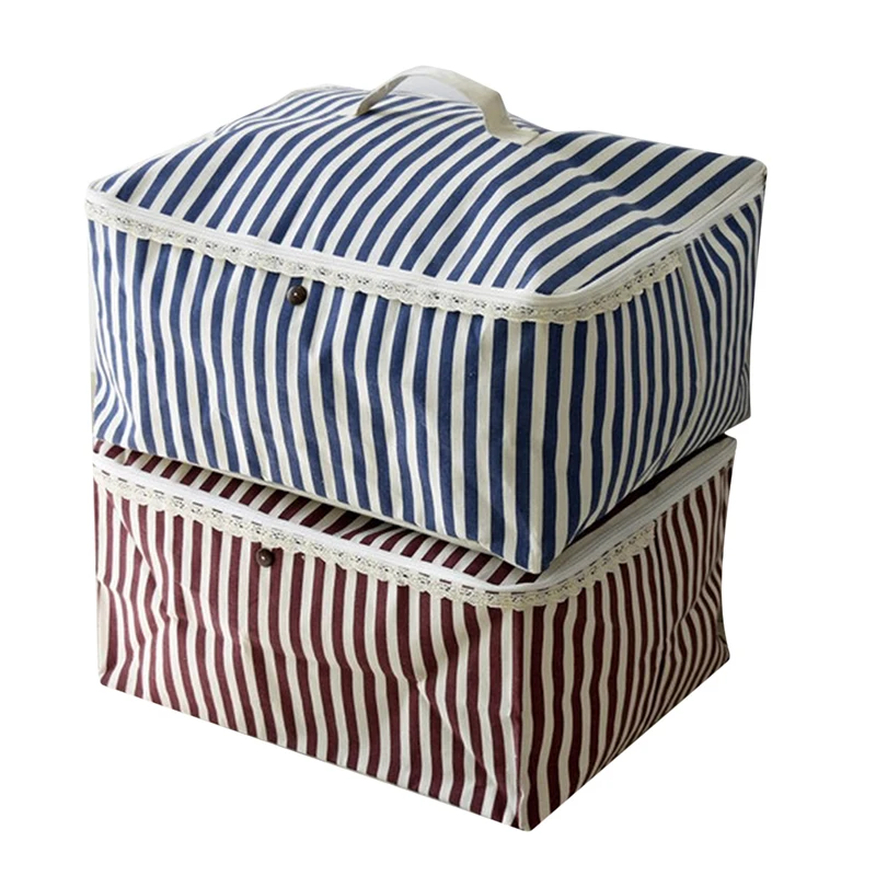 Creative Storage Bag Stripe Pattern Foldable Storage Bag Clothes Blanket Quilt Closet Sweater Organizer Box Pouches Gadget Bag
Creative Storage Bag Stripe Pattern Foldable Storage Bag Clothes Blanket Quilt Closet Sweater Organizer Box Pouches Gadget Bag