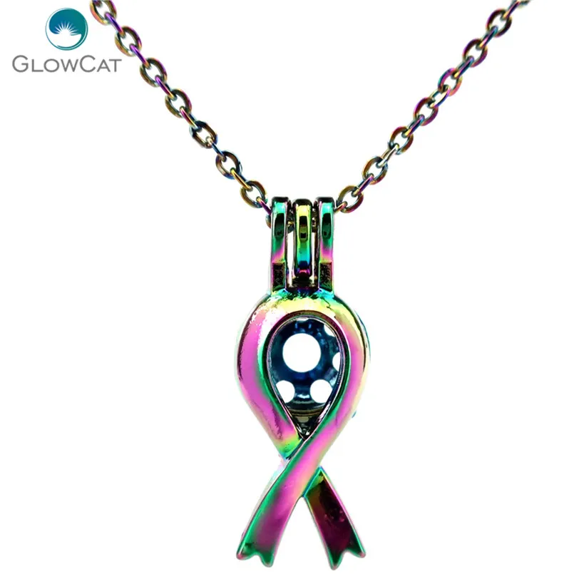 C285 COLORS Cancer Breast Awareness Ribbon Sign Steel Necklace Beads Pearl Cage Aroma Essential Oil Diffuser Locket Necklace
C285 COLORS Cancer Breast Awareness Ribbon Sign Steel Necklace Beads Pearl Cage Aroma Essential Oil Diffuser Locket Necklace