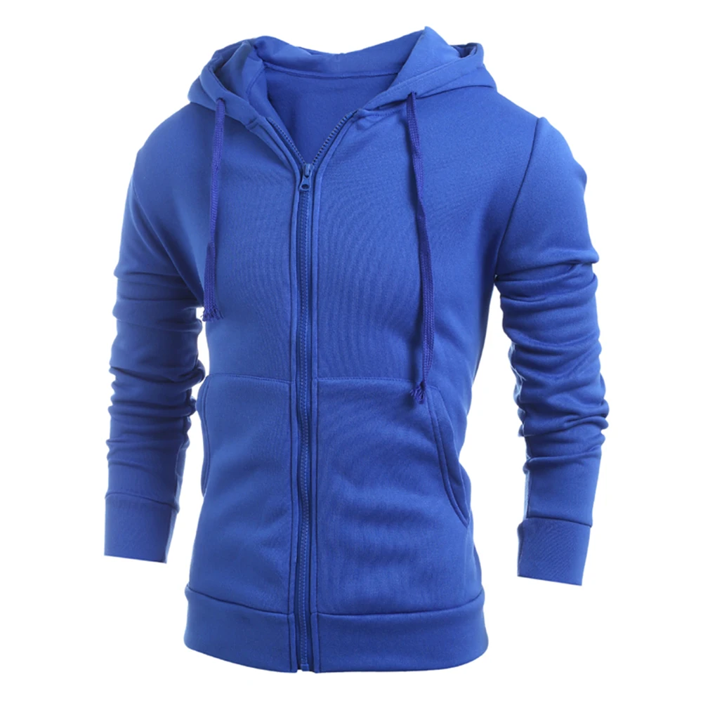 2018 Autumn Hoodies Mens Zipper Sportswear Sweatshirt Casual Solid Men Winter Men'S Tracksuits Moleton Hoody Jacket | Мужская одежда