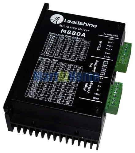 Leadshine M880A CNC Router 2-Phase Hybrid Stepper Drive Driver 80V DC 7.8A 300 KHz #SM026 @SD
Leadshine M880A CNC Router 2-Phase Hybrid Stepper Drive Driver 80V DC 7.8A 300 KHz #SM026 @SD