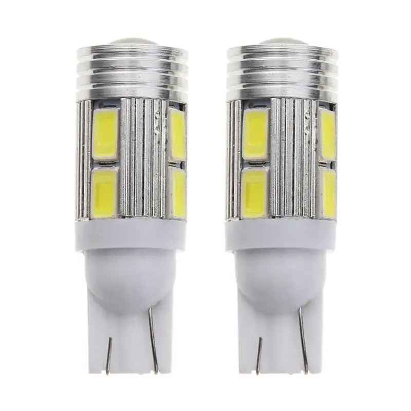 T10 W5W 10SMD 5630 Автомобильные светодиодные лампы 6000K белый светодиод сторона/лампа