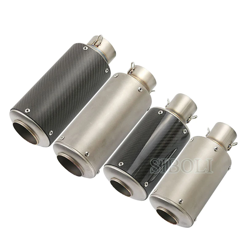 Motorcycle Exhaust Inlet 51mm 60mm Carbon Fiber Stainless Steel Motorcycle Exhaust Pipe Muffler Motorbike Exhaust Pipes SC002
Motorcycle Exhaust Inlet 51mm 60mm Carbon Fiber Stainless Steel Motorcycle Exhaust Pipe Muffler Motorbike Exhaust Pipes SC002