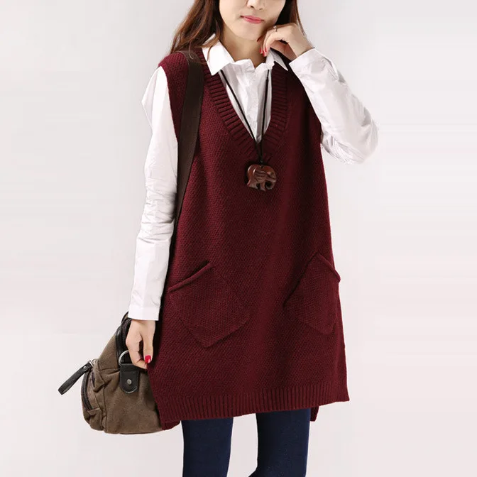 sleeveless knitted vest warm long knit sweaters pullovers female vest New fall winter ladies top woman sleeveless sweater
sleeveless knitted vest warm long knit sweaters pullovers female vest New fall winter ladies top woman sleeveless sweater