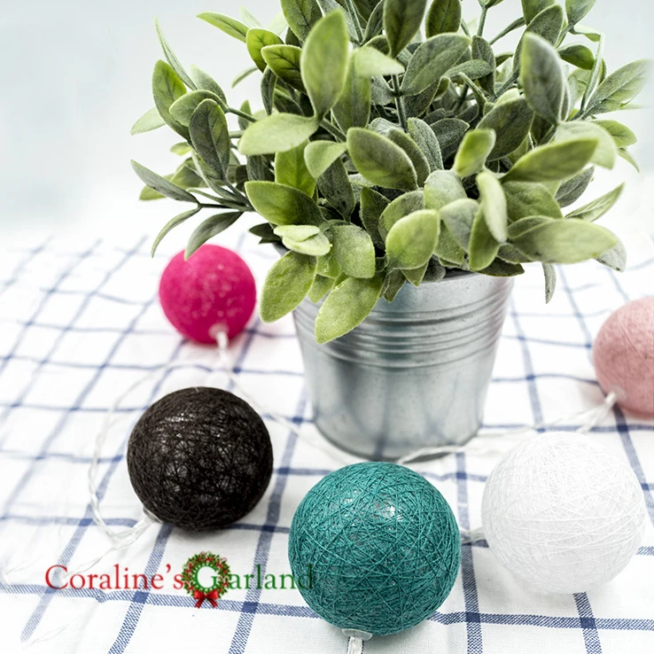 4.3 meter 20 Globes Colorful Lantern Handmade Cotton Balls Fairy String Lights Home Decor Party Wedding Battery Operated Galands
4.3 meter 20 Globes Colorful Lantern Handmade Cotton Balls Fairy String Lights Home Decor Party Wedding Battery Operated Galands