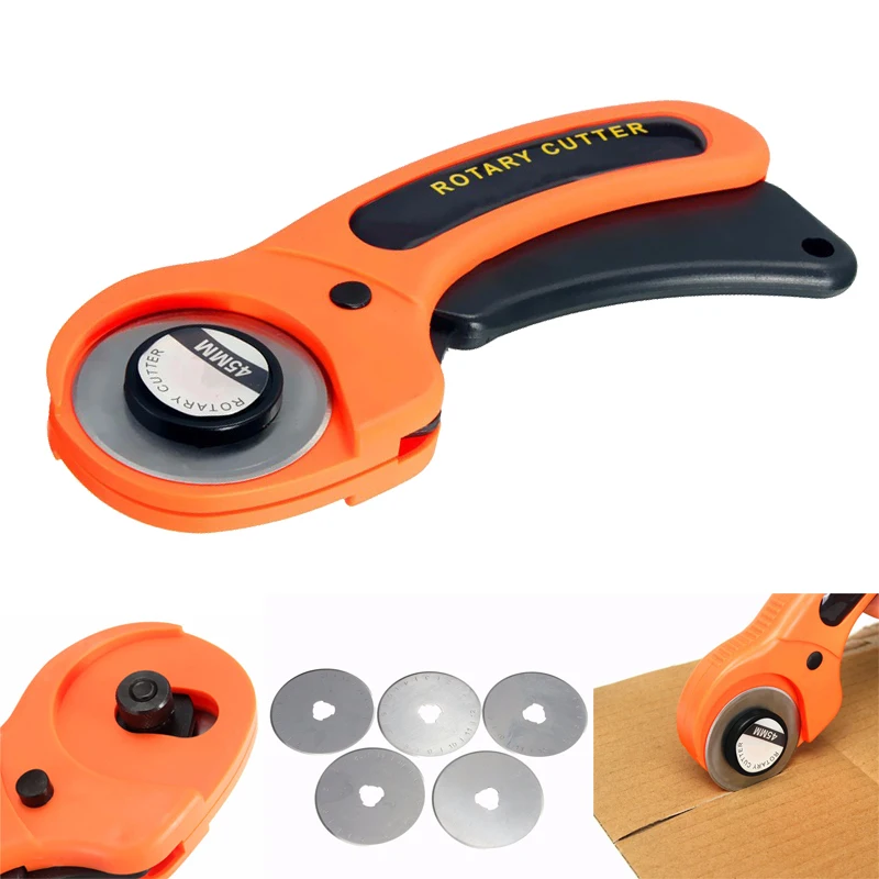 Newest 6pcs 1 Rotary Cutter Fabric Premium Quilters Sewing Quilting Fabric Cutting Craft For Sewing Tool 45mm
Newest 6pcs 1 Rotary Cutter Fabric Premium Quilters Sewing Quilting Fabric Cutting Craft For Sewing Tool 45mm