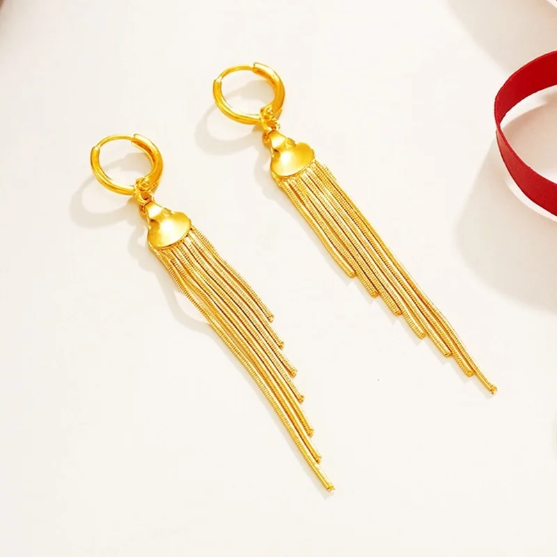 OMHXFC Wholesale European Fashion Woman Party Birthday Wedding Mother Gift Vintage Long Tassel 18KT Gold Drop Earrings EH130
OMHXFC Wholesale European Fashion Woman Party Birthday Wedding Mother Gift Vintage Long Tassel 18KT Gold Drop Earrings EH130