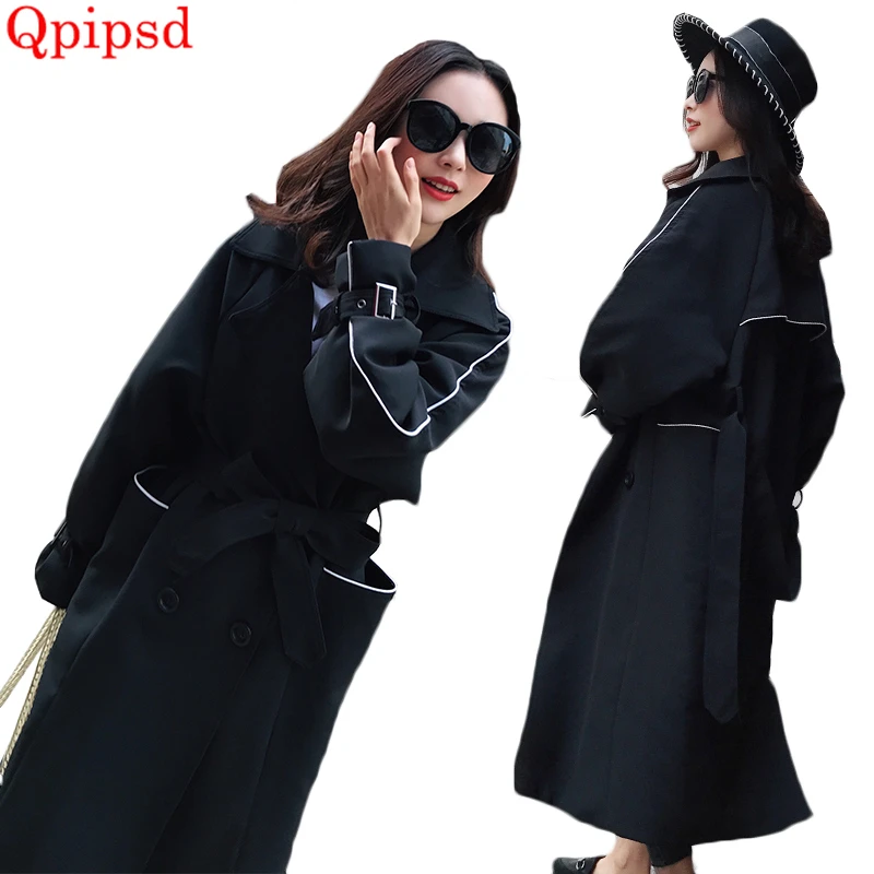 Long Trench Coat Women 2021 Korean Spring Autumn New Loose Overcoat Temperament Womens Casual Belt Windbreakers Women Basic Coat
Long Trench Coat Women 2021 Korean Spring Autumn New Loose Overcoat Temperament Womens Casual Belt Windbreakers Women Basic Coat
