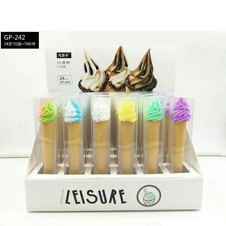 24 pcs Gel Pens Ice Cream black colored kawaii gift gel-ink pens pens for writing Cute stationery office school supplies
24 pcs Gel Pens Ice Cream black colored kawaii gift gel-ink pens pens for writing Cute stationery office school supplies