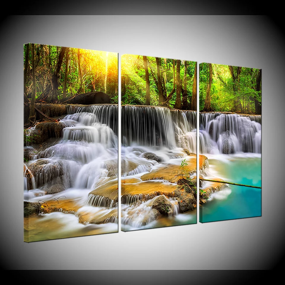 2018 Framed Promotion 3 Piece Wall Art Picture On Canvas The Beauty Of Waterfull Modern Sunshine Landscape Home Decor Artwork
2018 Framed Promotion 3 Piece Wall Art Picture On Canvas The Beauty Of Waterfull Modern Sunshine Landscape Home Decor Artwork