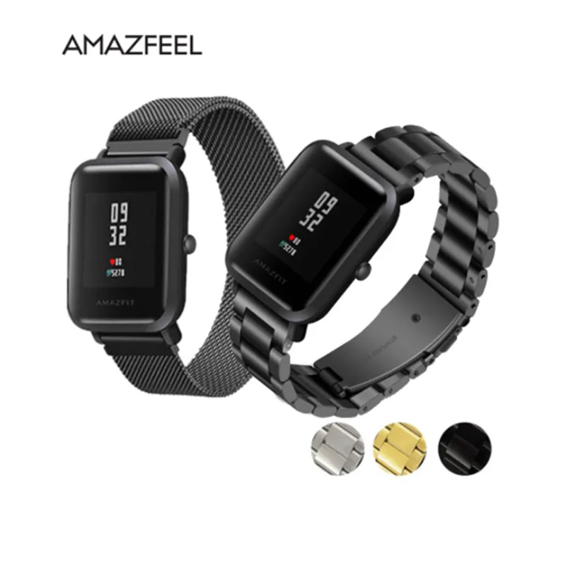 Ремешок для наручных часов Amazfit стальной ремень Xiaomi Huami Bip Youth ремешок смарт
