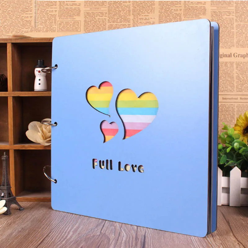 New 16-Inch Color Wooden Album Creative Manual DIY Scrapbook Family Children Grow Albums Wedding Memories Photo Collection Gifts
New 16-Inch Color Wooden Album Creative Manual DIY Scrapbook Family Children Grow Albums Wedding Memories Photo Collection Gifts