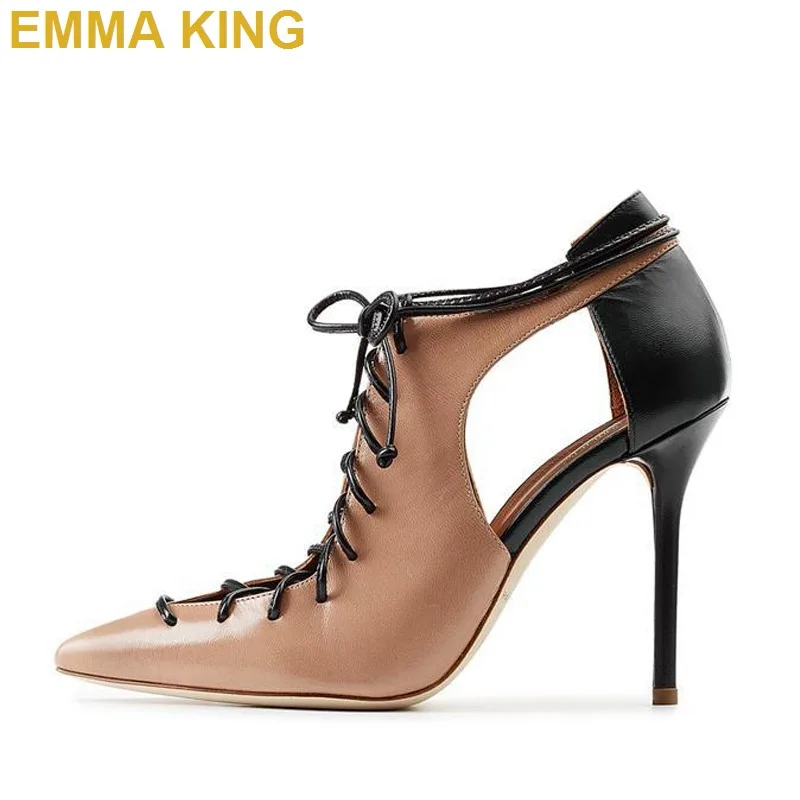Hollow Out Summer Women Pumps Lace Up PU Leather High Heels Pointy Toe Office Ladies Stiletto Heels Sandals Shoes Woman 2019 New
Hollow Out Summer Women Pumps Lace Up PU Leather High Heels Pointy Toe Office Ladies Stiletto Heels Sandals Shoes Woman 2019 New