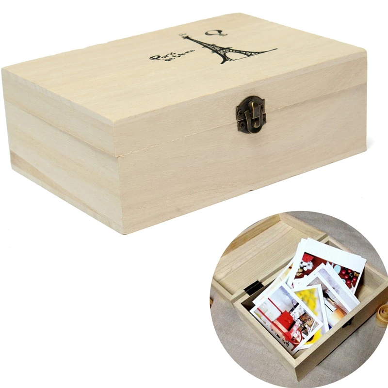 Home Storage Box Natural Wooden With Lid Golden Lock Postcard Home Organizer Handmade Craft Tool box Jewelry Case Wedding Gift
Home Storage Box Natural Wooden With Lid Golden Lock Postcard Home Organizer Handmade Craft Tool box Jewelry Case Wedding Gift
