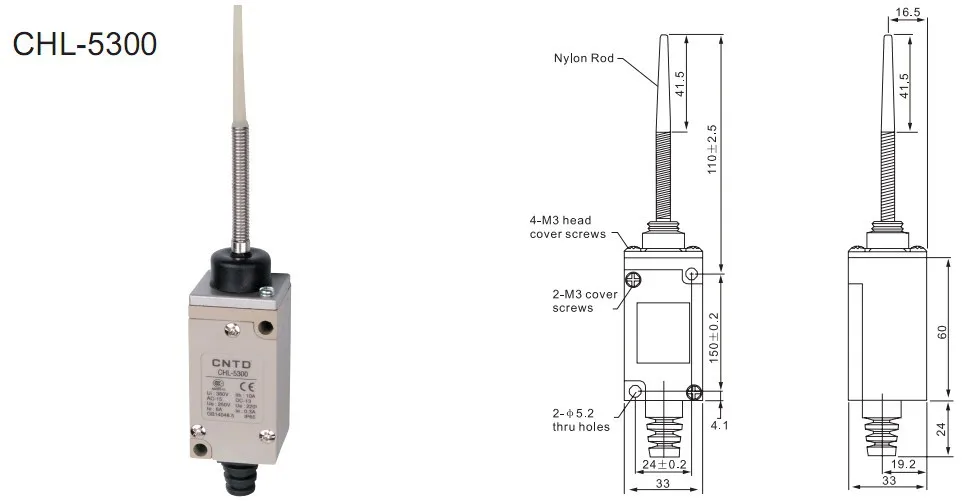 4Pcs/Lot Top Quality Original CNTD CHL-5300 Wobble Arm Limit Switch/Micro Switch , Metallic bottom shell
4Pcs/Lot Top Quality Original CNTD CHL-5300 Wobble Arm Limit Switch/Micro Switch , Metallic bottom shell