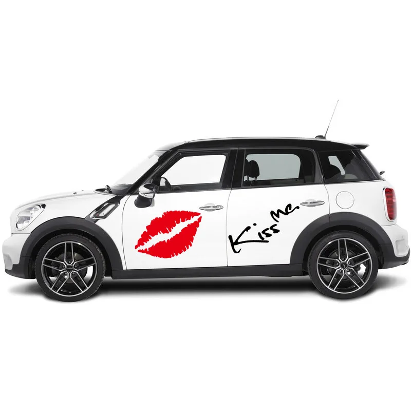 Губ Kiss Me большой размер автомобильное зарядное устройство наклейки для кузова