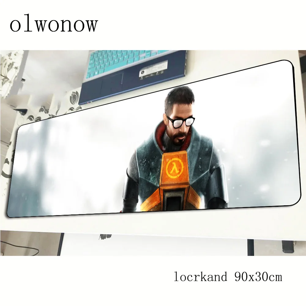 Коврик для мыши half life 900x300x2 мм большой игровой коврик геймер подарок на Хэллоуин