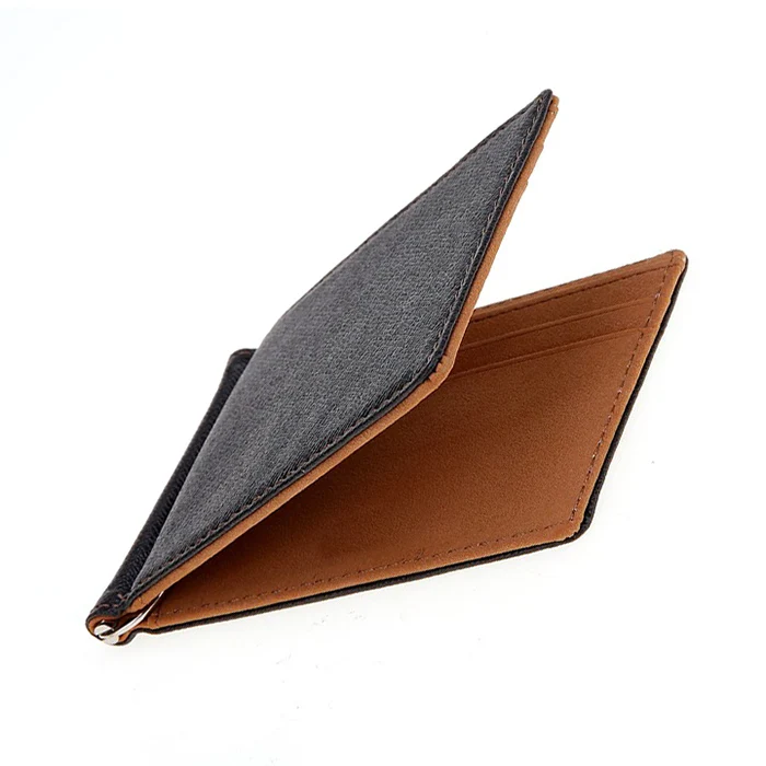 Simple New Fashion Korean Men Card Holder Short Wallet PU Leather Credit Case Solid Color Vintage Travel Purse Porte Carte | Багаж и сумки