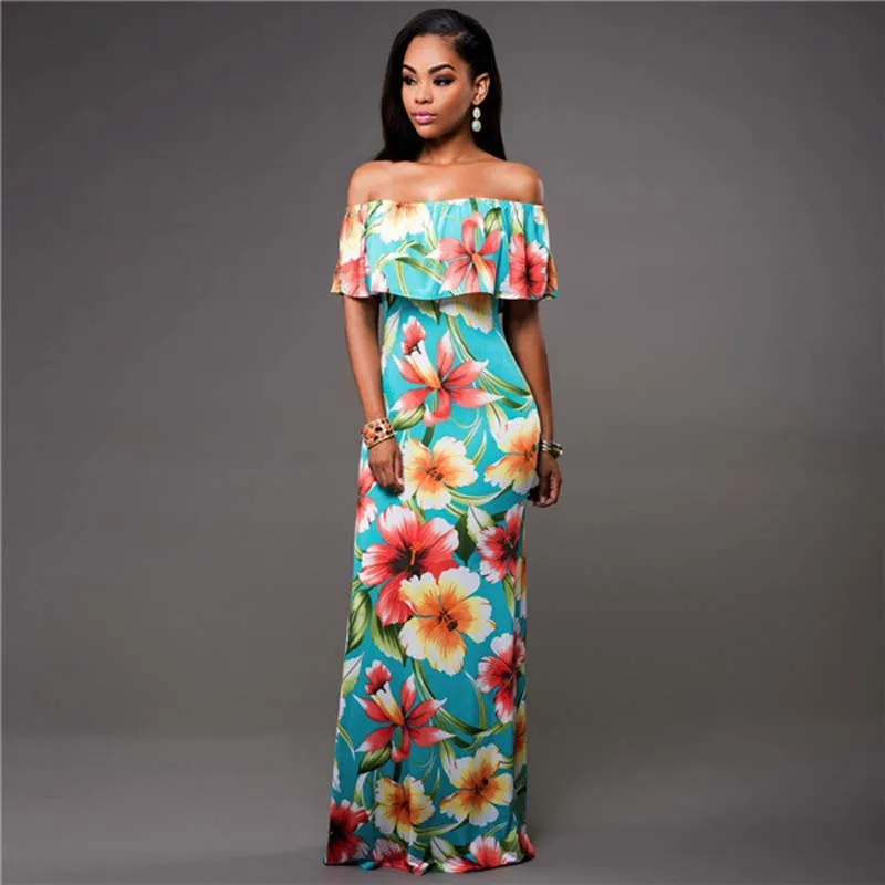 Wavaiov Summer Dress 2017 Slash Neck Clothes Women Short Sleeve Floral Print Off The Shoulder Women'S Summer Beach Dress
Wavaiov Summer Dress 2017 Slash Neck Clothes Women Short Sleeve Floral Print Off The Shoulder Women'S Summer Beach Dress