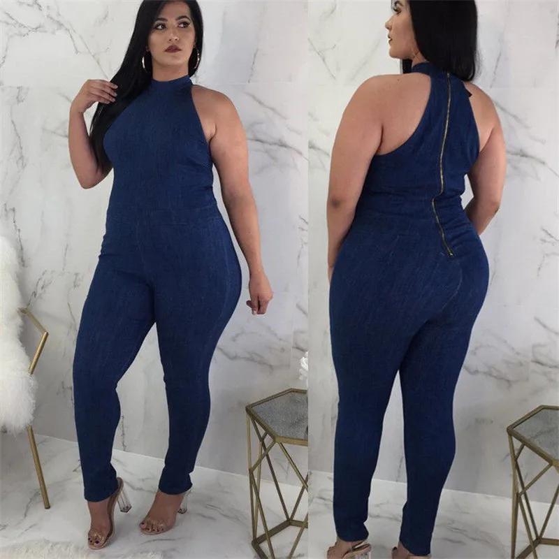 Summer Women Denim Long Jumpsuit Ladies Sleeveless Zipper Playsuit Bodycon Party Jumpsuit New Hot Sale Blue Denim Romper Trouser
Summer Women Denim Long Jumpsuit Ladies Sleeveless Zipper Playsuit Bodycon Party Jumpsuit New Hot Sale Blue Denim Romper Trouser