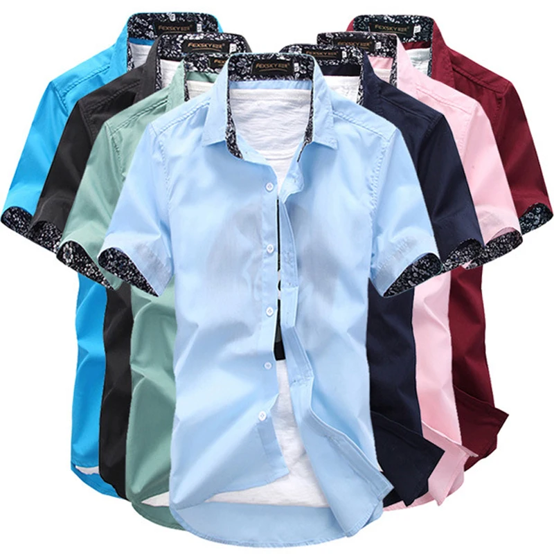 LISIBOOO 2019 Fashion Men Solid Shirts Short Sleeve Mens Dress Shirt Casual Business Work Shirt Male Slim Fit Camisa De Hombre
LISIBOOO 2019 Fashion Men Solid Shirts Short Sleeve Mens Dress Shirt Casual Business Work Shirt Male Slim Fit Camisa De Hombre