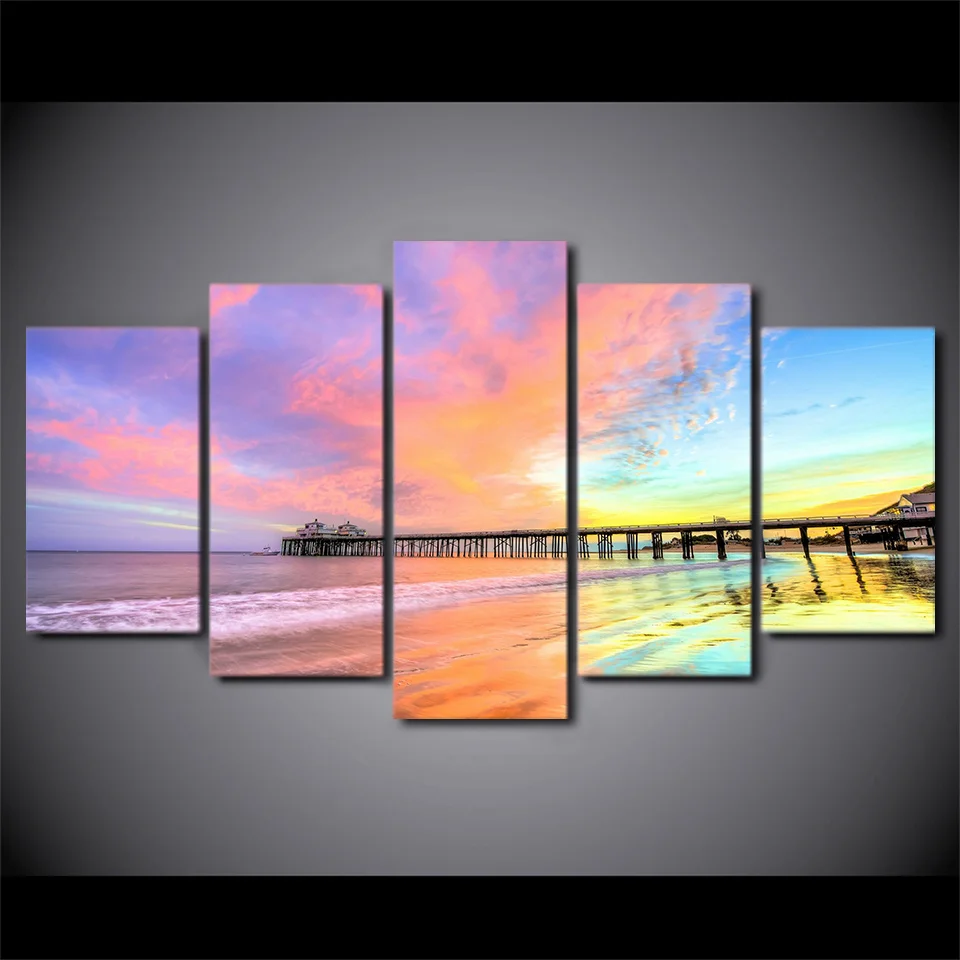 HD Printed 5 Piece Color Sunset Bridge Seascape Wall Pictures for Living Room Modern Posters and Prints Free Shipping
HD Printed 5 Piece Color Sunset Bridge Seascape Wall Pictures for Living Room Modern Posters and Prints Free Shipping