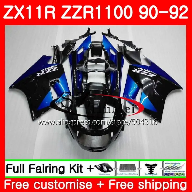Body For KAWASAKI NINJA ZZR1100 ZX 11R ZX-11R ZZR 1100 5SH19 ZX11 ZX11R 90 91 92 ZX 11R 1990 1991 1992 blue black Fairings Kit
Body For KAWASAKI NINJA ZZR1100 ZX 11R ZX-11R ZZR 1100 5SH19 ZX11 ZX11R 90 91 92 ZX 11R 1990 1991 1992 blue black Fairings Kit