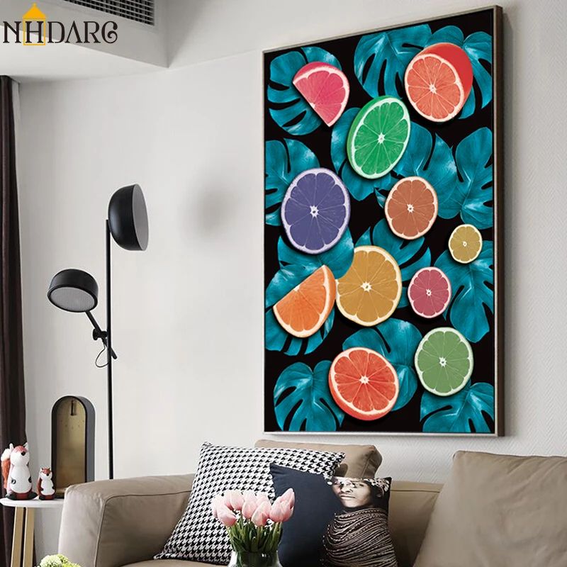 Abstract Style Fruit Orange Green Leaves Posters and Prints Canvas Painting Wall Art Wall Pictures for Hallway Home Decor
Abstract Style Fruit Orange Green Leaves Posters and Prints Canvas Painting Wall Art Wall Pictures for Hallway Home Decor