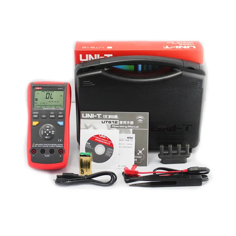 UT612 Handheld LCR Digital Bridge Tester Bridge Meter Capacitance Inductance Meter USB Interface 20000 Counts
UT612 Handheld LCR Digital Bridge Tester Bridge Meter Capacitance Inductance Meter USB Interface 20000 Counts
