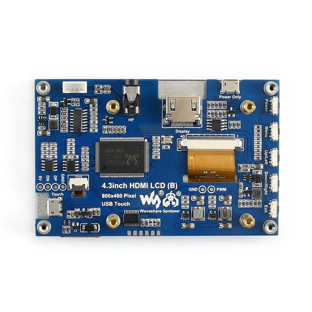 4.3inch, 800x480, Capacitive Touch Screen LCD Tablet, HDMI interface, Supports Raspberry Pi, BB Black,Multi Systems
4.3inch, 800x480, Capacitive Touch Screen LCD Tablet, HDMI interface, Supports Raspberry Pi, BB Black,Multi Systems