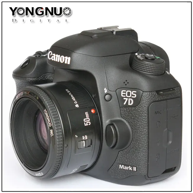 Объектив YONGNUO YN 50 мм YN50mm F1.8 Большая диафрагма AF/MF автофокус фиксированный