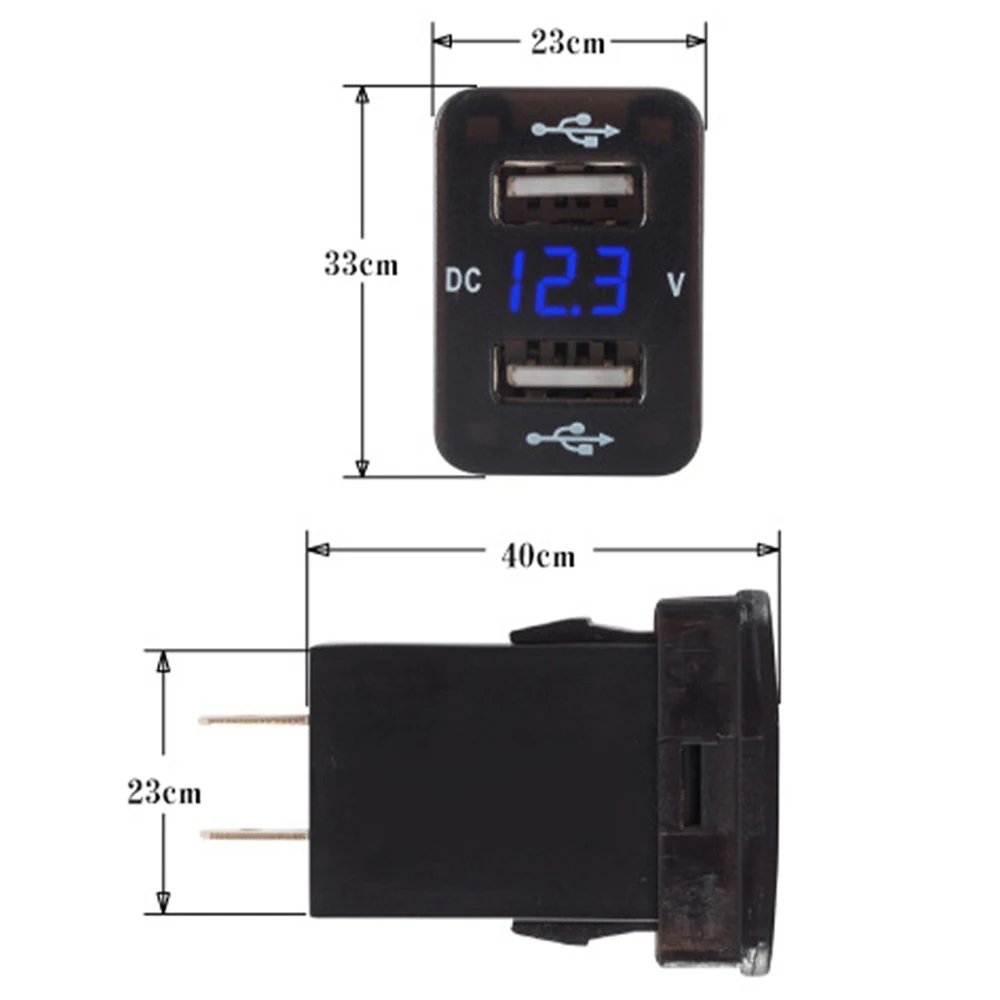 12V 5V 4.2A Car Charging Socket Charger LED Display Dual USB Ports Car Charger Socket Voltmeter Power Adapter For Toyota
12V 5V 4.2A Car Charging Socket Charger LED Display Dual USB Ports Car Charger Socket Voltmeter Power Adapter For Toyota