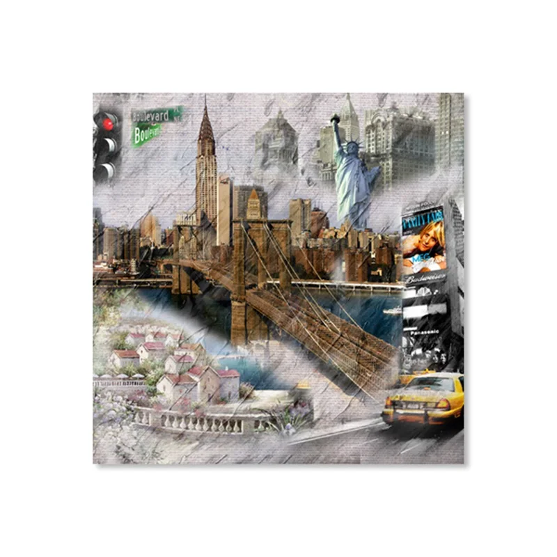 Abstract America New York City Street View Canvas Red Bus Painting Living Room Decoration Painting Printed On Canvas Poster
Abstract America New York City Street View Canvas Red Bus Painting Living Room Decoration Painting Printed On Canvas Poster