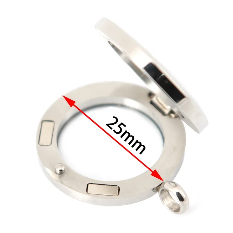 25mm round 10pcs plain magnet stainless steel Memory living glass locket pendant , glass locket floating charms for Women
25mm round 10pcs plain magnet stainless steel Memory living glass locket pendant , glass locket floating charms for Women