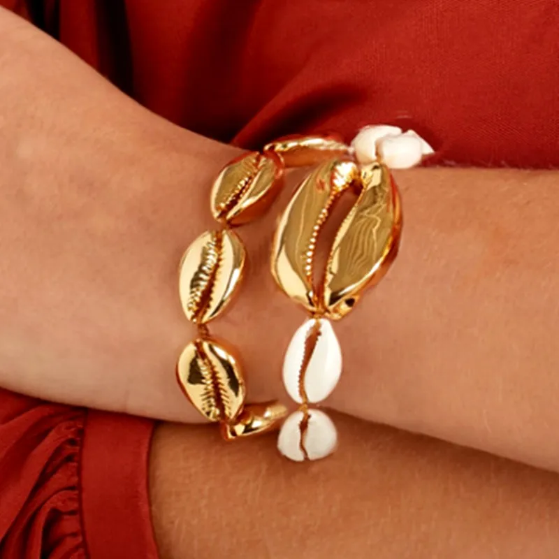 Gold-color Cowrie Shell Bracelet Femme Adjustable Boho Macrame Friendship Bangle Real Seashell Bracelet Mothers Day Jewelry Gift
Gold-color Cowrie Shell Bracelet Femme Adjustable Boho Macrame Friendship Bangle Real Seashell Bracelet Mothers Day Jewelry Gift