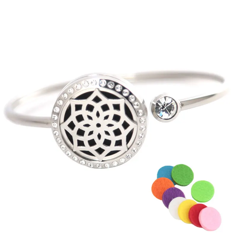 10Pcs Lotus Flower Bracelet Bangle Aromatherapy 25mm Magnet Crystal Stainless steel essential oil diffuser locket bracelet
10Pcs Lotus Flower Bracelet Bangle Aromatherapy 25mm Magnet Crystal Stainless steel essential oil diffuser locket bracelet