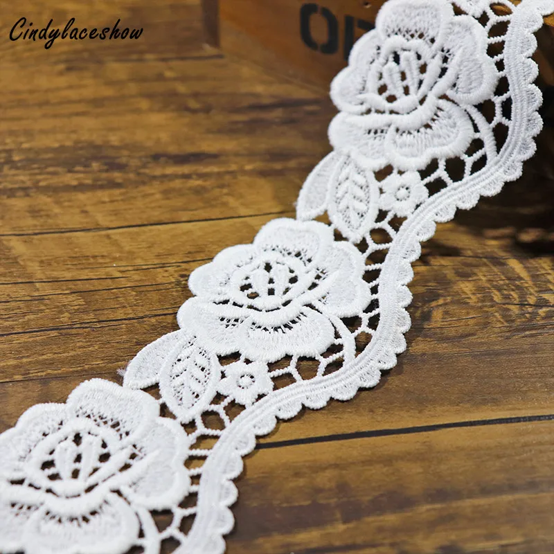 2 Yards 6.5cm Width Rose Floral White Lace Ribbon Tape Embroidered Lace Trim DIY For Sewing Dress Decoration african lace fabric
2 Yards 6.5cm Width Rose Floral White Lace Ribbon Tape Embroidered Lace Trim DIY For Sewing Dress Decoration african lace fabric
