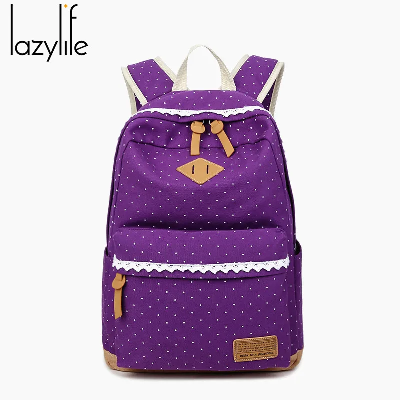 LAZYLIFE женский рюкзак для школьников подростков девочек Школьный в винтажном