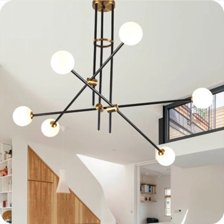 Glass Ball Molecules Chandelier Post-modern Simple American Magic Beans Long Pipe Lustres Guest Room Study Modern Decor Diwali
Glass Ball Molecules Chandelier Post-modern Simple American Magic Beans Long Pipe Lustres Guest Room Study Modern Decor Diwali