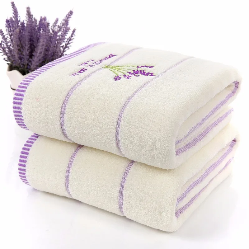 High quality Lavender Purple White Cotton towel set serviette de bain 1pc bath towel 1pc face towel For Adults/Child 2pcs/set
High quality Lavender Purple White Cotton towel set serviette de bain 1pc bath towel 1pc face towel For Adults/Child 2pcs/set