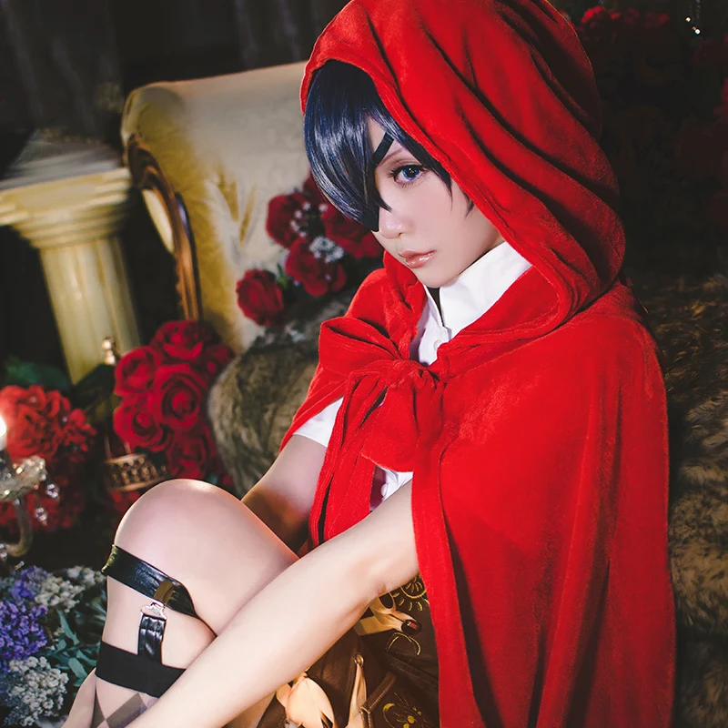 Anime! Black Butler Ciel Phantomhive Little Red Riding Hood Gothic Uniform Cosplay Costume Halloween Carnival Suit Free Shipping
Anime! Black Butler Ciel Phantomhive Little Red Riding Hood Gothic Uniform Cosplay Costume Halloween Carnival Suit Free Shipping