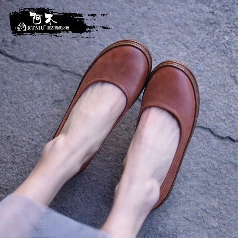 Artmu Fashion Women Shoes Soft Sole Flats Casual Mother Shoes Loafters Shoes Handmade Genuine Leather Shoes sapatos femininos
Artmu Fashion Women Shoes Soft Sole Flats Casual Mother Shoes Loafters Shoes Handmade Genuine Leather Shoes sapatos femininos