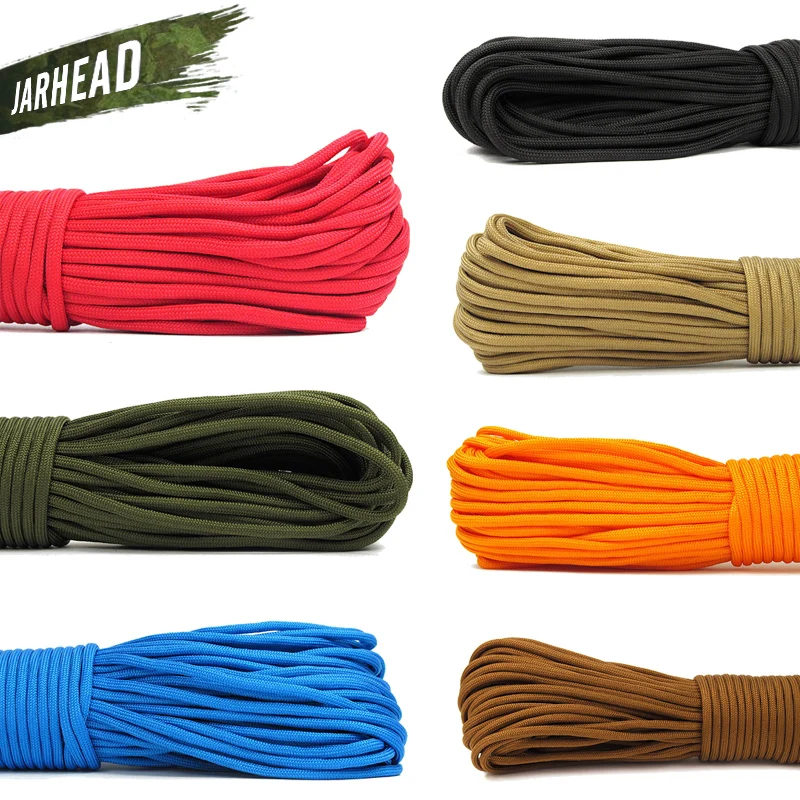 31m Paracord Parachute Cord Multifunctional 9 Core Lanyard Rope 15M Umbrella Camping Survival Equipment Emergency Climbing | Спорт и