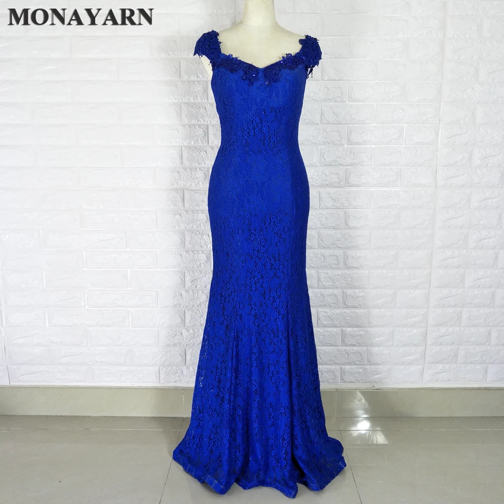 Robe De Soiree evening dress elegant fashion fish tail dress blue lace flower party dress custom size
Robe De Soiree evening dress elegant fashion fish tail dress blue lace flower party dress custom size