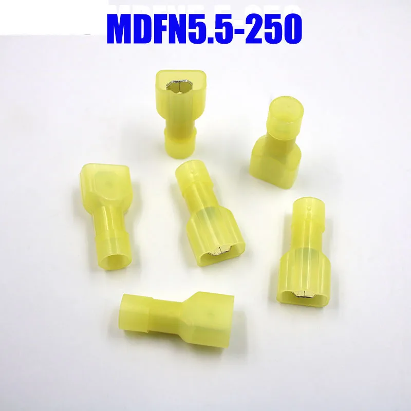 50Pcs MDFN or FDFN NYLON brass Male Female male Insulated Spade joint Connector Crimp Terminal Connectors
50Pcs MDFN or FDFN NYLON brass Male Female male Insulated Spade joint Connector Crimp Terminal Connectors