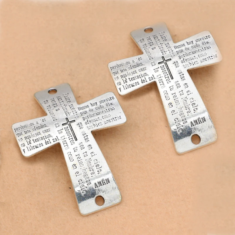 KJjewel Antique Silver Plated Cross Connectors for Jewelry Making Bracelet Bangle Craft Diy Accessories 60x48mm
KJjewel Antique Silver Plated Cross Connectors for Jewelry Making Bracelet Bangle Craft Diy Accessories 60x48mm