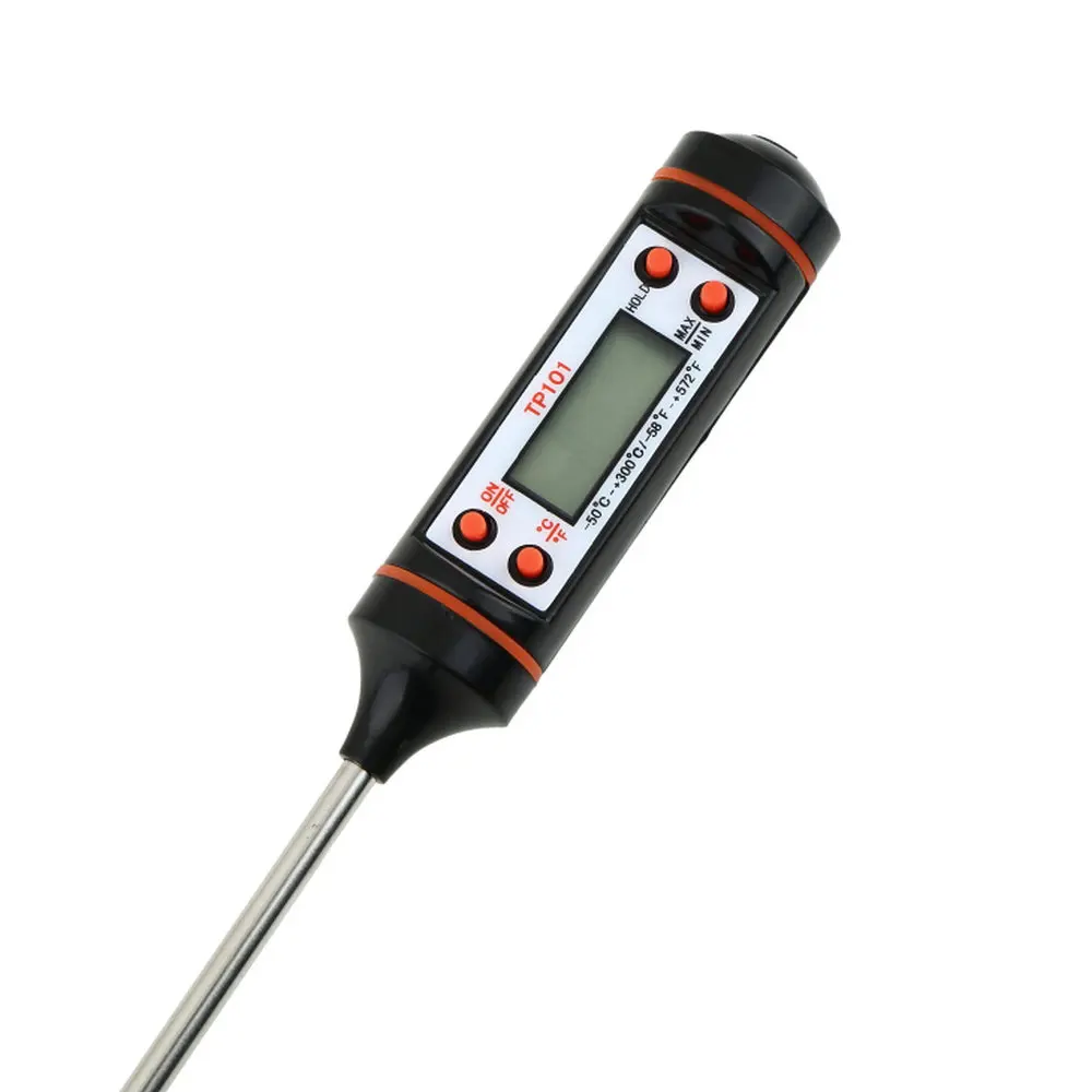 Digital Probe Meat Thermometer Kitchen Cooking BBQ Food Stainless Steel Foldable Turkey Milk | Инструменты