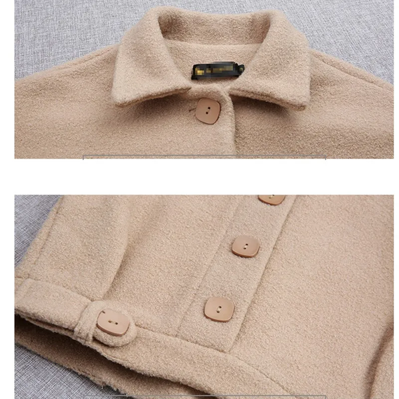 Winter Women Wool Jacket 2020 Korean Long sleeve top Slim Warm Thick Short Outerwear Single breasted Female Solid Casual Jacket
Winter Women Wool Jacket 2020 Korean Long sleeve top Slim Warm Thick Short Outerwear Single breasted Female Solid Casual Jacket