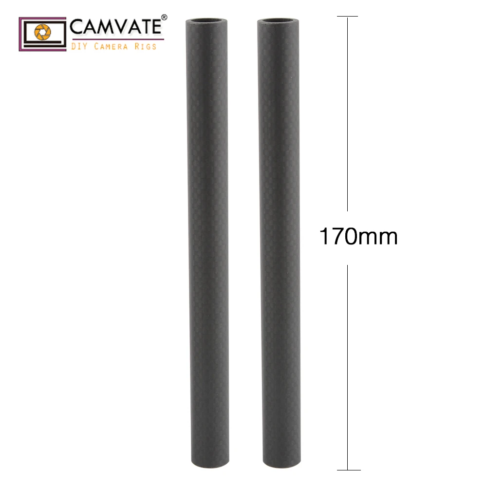 CAMVATE Carbon Fiber 15mm Rod (17cm Length ) For DLSR Shoulder /Camera Cage Support System/Tripod Mount /Matte Box/Follow Focus
CAMVATE Carbon Fiber 15mm Rod (17cm Length ) For DLSR Shoulder /Camera Cage Support System/Tripod Mount /Matte Box/Follow Focus
