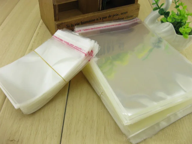 11*17cm 500pcs/lot Self Adhesive Seal OPP bag - both side clear plastic reclosable pouch gift / Jewelry package adhesive sealing | Дом и сад